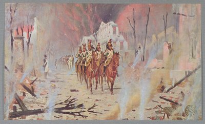 Napoleontische Troepen in Moskou in 1812, uit 